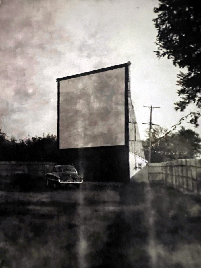 Coldwater Drive-In Theatre - Coldwater Drive-In Right Oblique Screen View Al Johnson 1949 